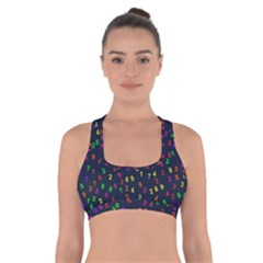 Number Digit Learning Education Cross Back Sports Bra by Wegoenart