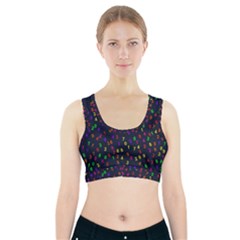 Number Digit Learning Education Sports Bra With Pocket by Wegoenart