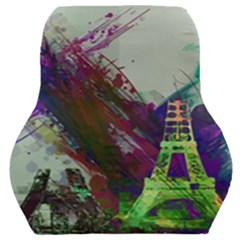 Eiffel Tower Paris France Europe Car Seat Back Cushion  by Wegoenart