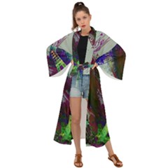 Eiffel Tower Paris France Europe Maxi Kimono by Wegoenart