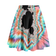 Fractal Abstract Background High Waist Skirt by Wegoenart