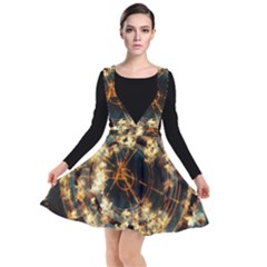 Science Fiction Background Fantasy Plunge Pinafore Dress by Wegoenart