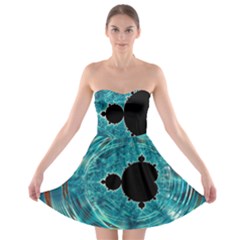 Mandelbrot Apple Fractal Abstract Strapless Bra Top Dress by Wegoenart