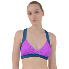 Pink And Blue, Cute Dolphins Pattern, Animals Theme Sweetheart Sports Bra by Casemiro