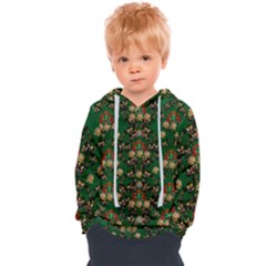 Ganesh Elephant Art With Waterlilies Kids  Overhead Hoodie