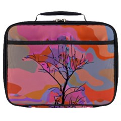 Tree Landscape Abstract Nature Colorful Scene Full Print Lunch Bag by danenraven
