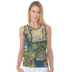 Map Illustration Grand Theft Auto Women s Basketball Tank Top by danenraven