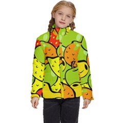 Fruit Food Wallpaper Kids  Puffer Bubble Jacket Coat