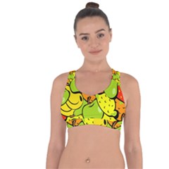 Fruit Food Wallpaper Cross String Back Sports Bra