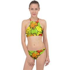 Fruit Food Wallpaper Racer Front Bikini Set