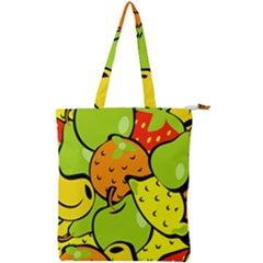 Fruit Food Wallpaper Double Zip Up Tote Bag by Dutashop