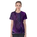 Feather Pattern Texture Form Women s Cotton Tee View1