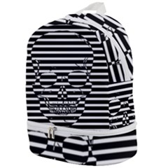 Striped-skull Demonic Skulls-stripe Zip Bottom Backpack by Casemiro