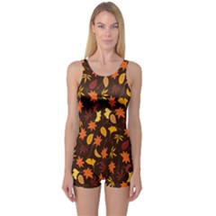 Thanksgiving One Piece Boyleg Swimsuit by nateshop