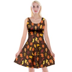 Thanksgiving Reversible Velvet Sleeveless Dress by nateshop