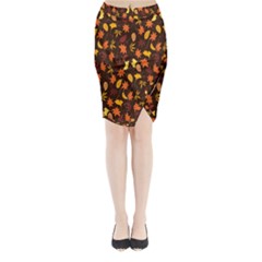 Thanksgiving Midi Wrap Pencil Skirt by nateshop