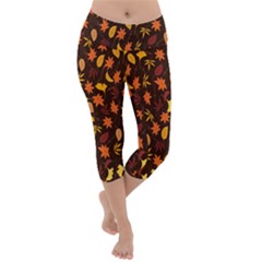 Thanksgiving Lightweight Velour Capri Yoga Leggings by nateshop