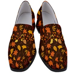 Thanksgiving Women s Chunky Heel Loafers by nateshop
