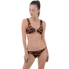 Thanksgiving Ring Detail Crop Bikini Set by nateshop