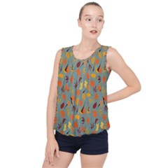 Thanksgiving-001 Bubble Hem Chiffon Tank Top by nateshop