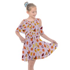 Thanksgiving-004 Kids  Shoulder Cutout Chiffon Dress by nateshop