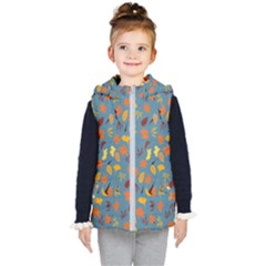 Thanksgiving-005 Kids  Hooded Puffer Vest by nateshop