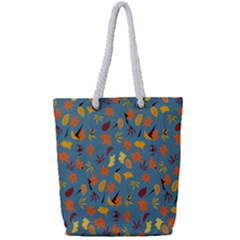 Thanksgiving-005 Full Print Rope Handle Tote (small) by nateshop