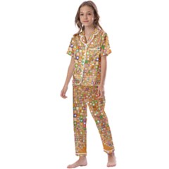 Calendar -1 Kids  Satin Short Sleeve Pajamas Set by nateshop