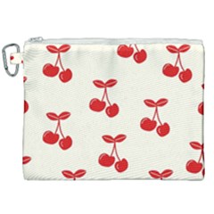 Cherries Canvas Cosmetic Bag (xxl) by nateshop