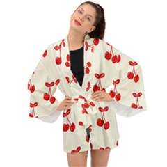 Cherries Long Sleeve Kimono by nateshop