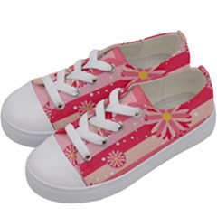 Floral-002 Kids  Low Top Canvas Sneakers by nateshop