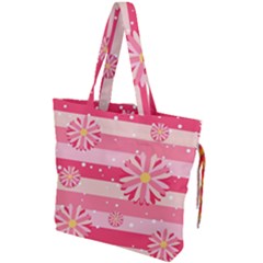 Floral-002 Drawstring Tote Bag by nateshop