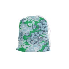 Flowers-26 Drawstring Pouch (medium) by nateshop