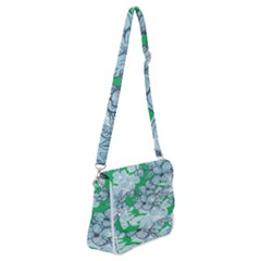 Flowers-26 Shoulder Bag With Back Zipper by nateshop