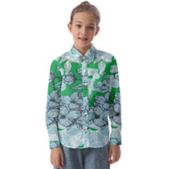 Flowers-26 Kids  Long Sleeve Shirt by nateshop