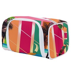 Beach Summer Wallpaper Toiletries Pouch by Ravend