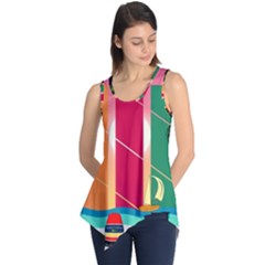 Beach Summer Wallpaper Sleeveless Tunic