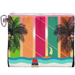 Beach Summer Wallpaper Canvas Cosmetic Bag (xxxl)