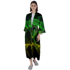 Abstract Pattern Hd Wallpaper Background Maxi Satin Kimono