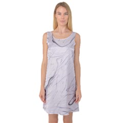 Marble Background Marble Pattern Sleeveless Satin Nightdress