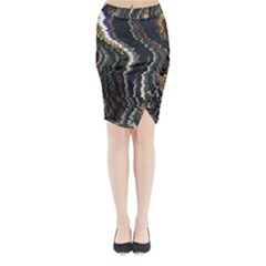 Texture Abstract Background Wallpaper Midi Wrap Pencil Skirt
