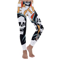 Halloween Kids  Lightweight Velour Classic Yoga Leggings by Sparkle