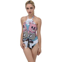 Halloween Go With The Flow One Piece Swimsuit by Sparkle