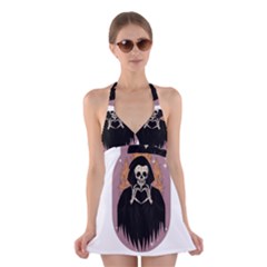 Halloween Halter Dress Swimsuit  by Sparkle