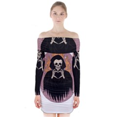 Halloween Long Sleeve Off Shoulder Dress by Sparkle