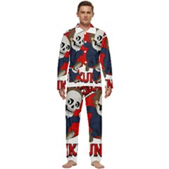 Halloween Men s Long Sleeve Velvet Pocket Pajamas Set by Sparkle