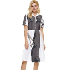 Halloween Button Top Knee Length Dress by Sparkle