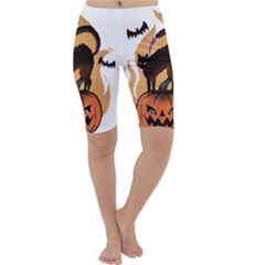 Halloween Cropped Leggings  by Sparkle