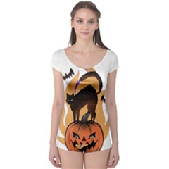 Halloween Boyleg Leotard  by Sparkle