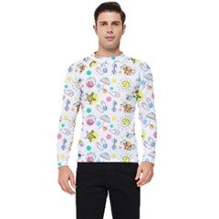 Summer Pattern Colorful Drawing Doodle Men s Long Sleeve Rash Guard by danenraven